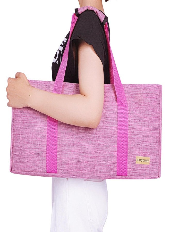 Jongyance Empty Mahjong Bag, Pink Mah-jongg Carrying Bag with Two Wrappers for American Mahjong Set (Empty Bag Only - Image 4